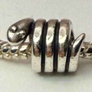 Pandora Retired Coiled Snake Charm 925 ALE